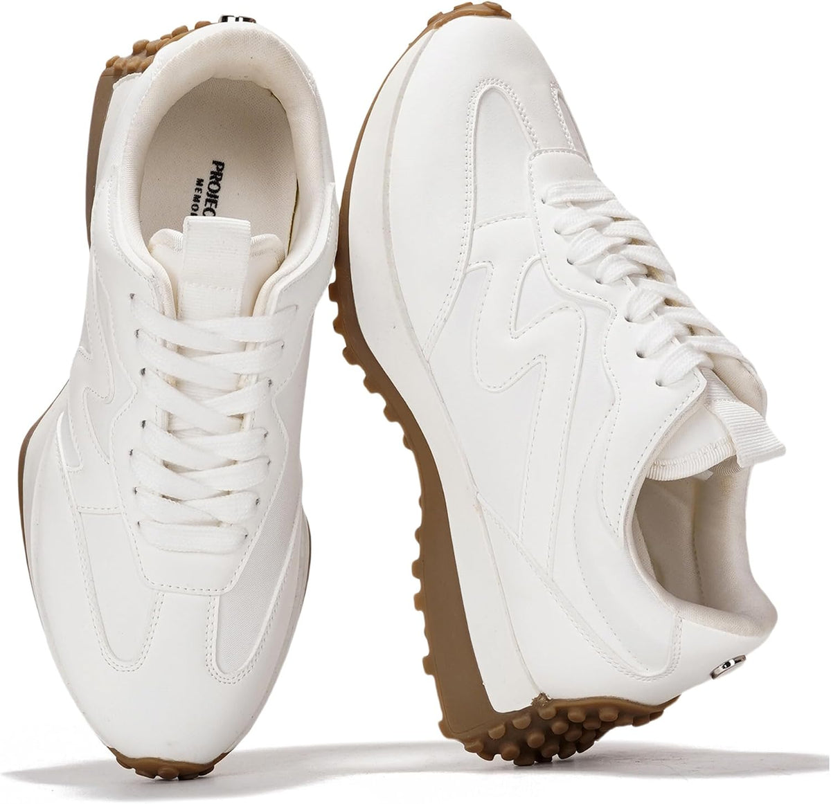 Women's Canvas Platform Fashion Sneakers - White